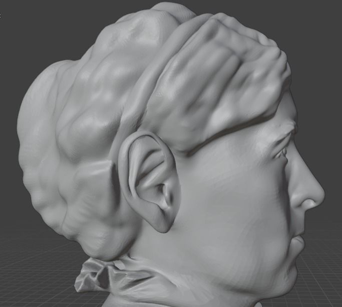 Louisa May Alcott 3D print model_6