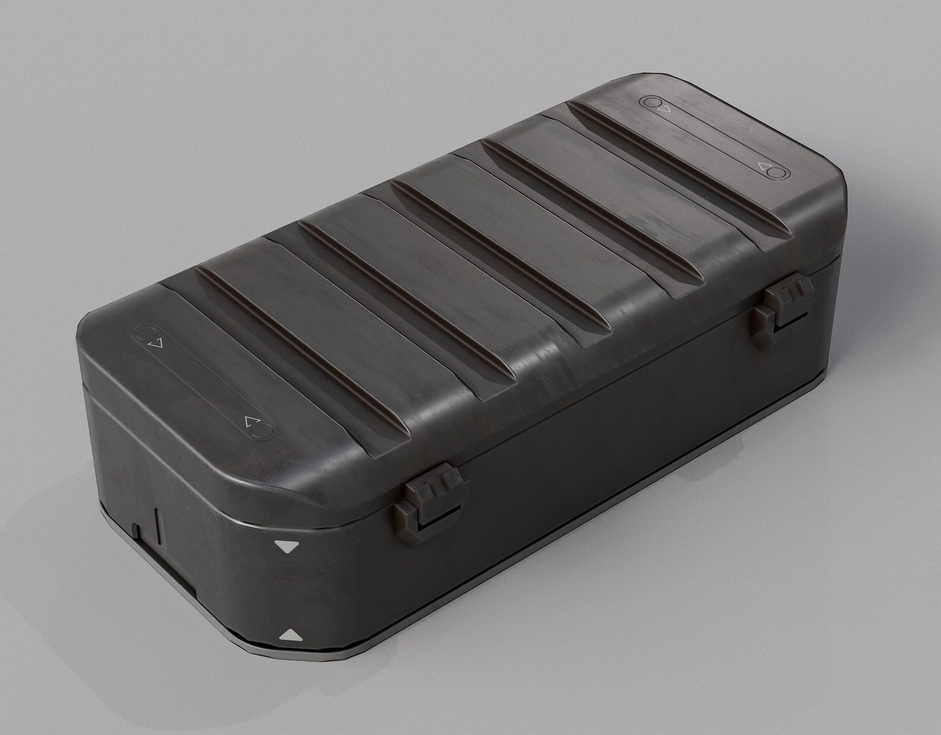 Sci-fi Military Weapon Crate PBR Low-poly 3D model_6