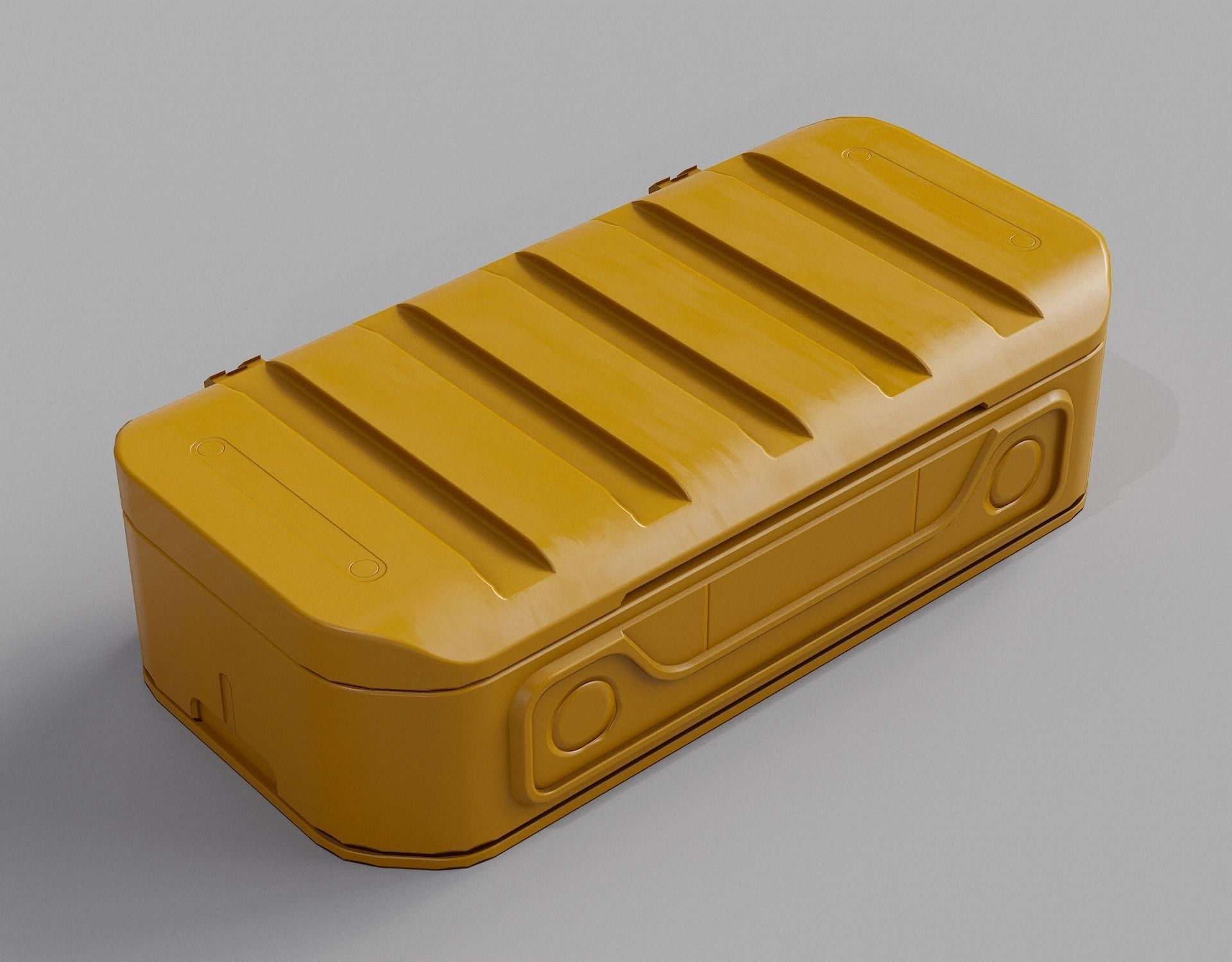 Sci-fi Military Weapon Crate PBR Low-poly 3D model_9