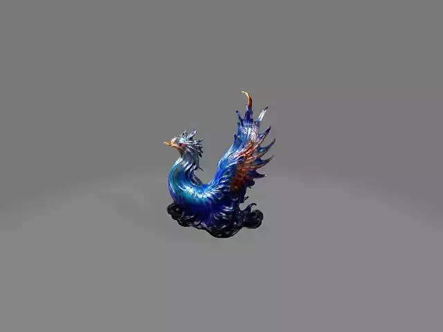 Exquisite 3D Model of a Mythical Bird