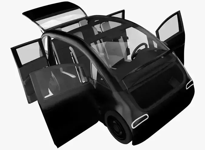 Small Electric Car Peripeteia black 3D model