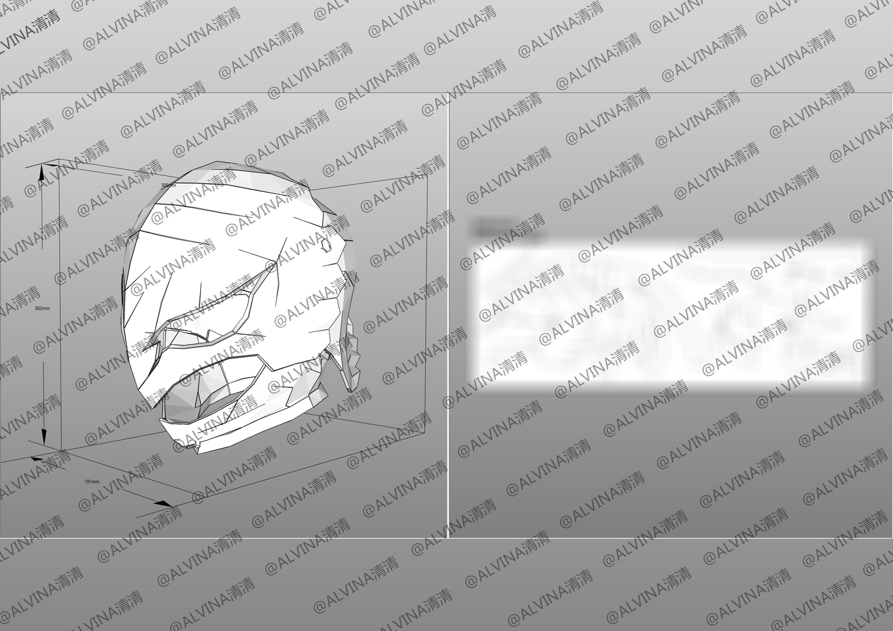 Berserk griffith reincarnated Armor - DIY Cosplay Pepakura Foam Low-poly 3D model_10