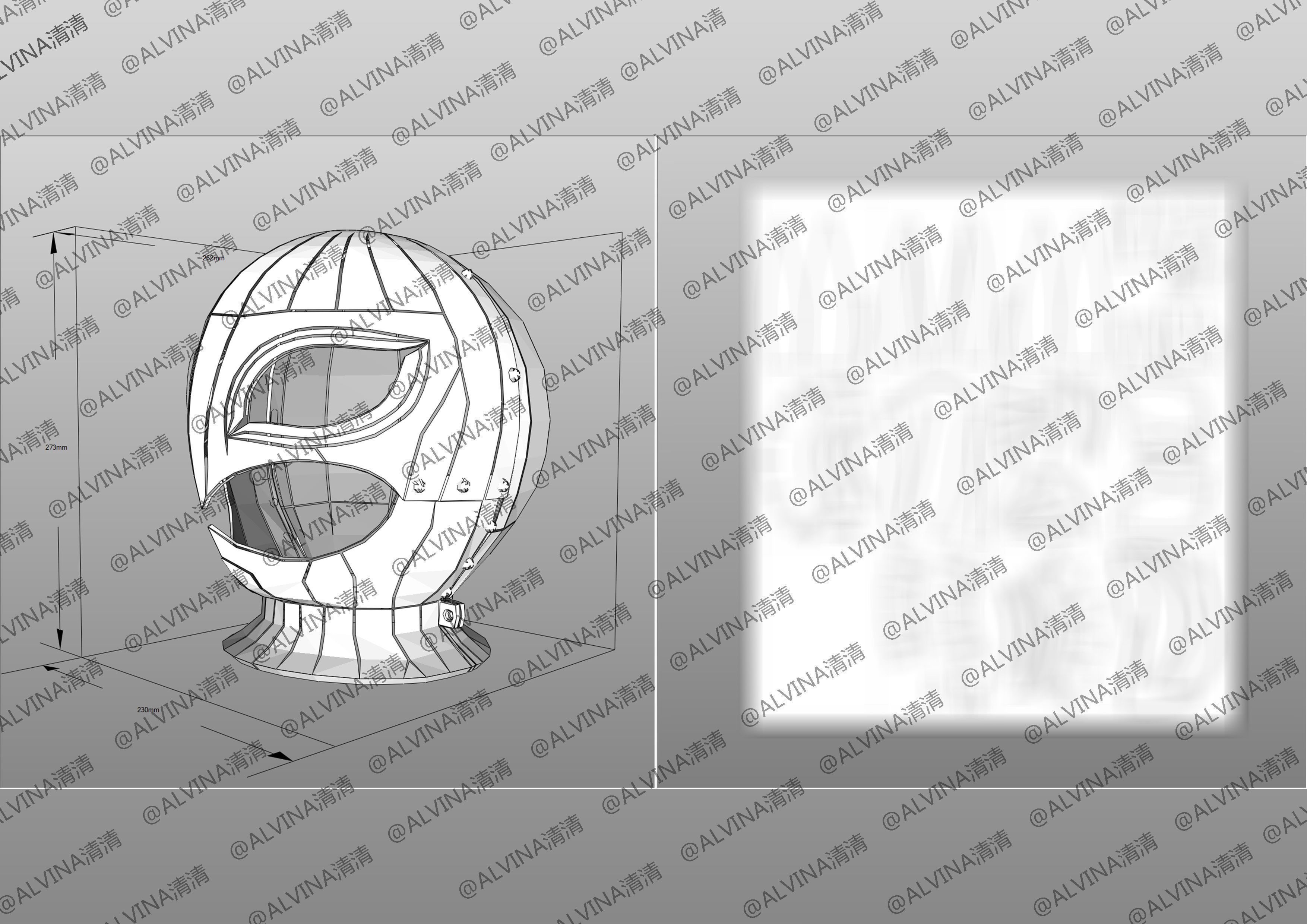Berserk griffith reincarnated Armor - DIY Cosplay Pepakura Foam Low-poly 3D model_12