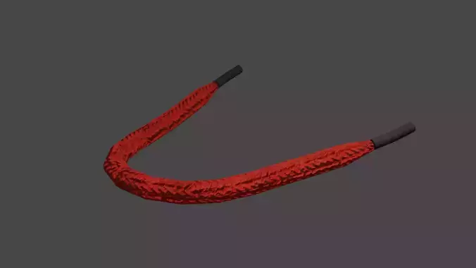 Red Detailed Lace Free low-poly 3D model