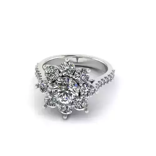 Engagement halo rings Model 4824