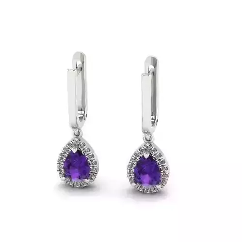Earrings with English lock Model 4806