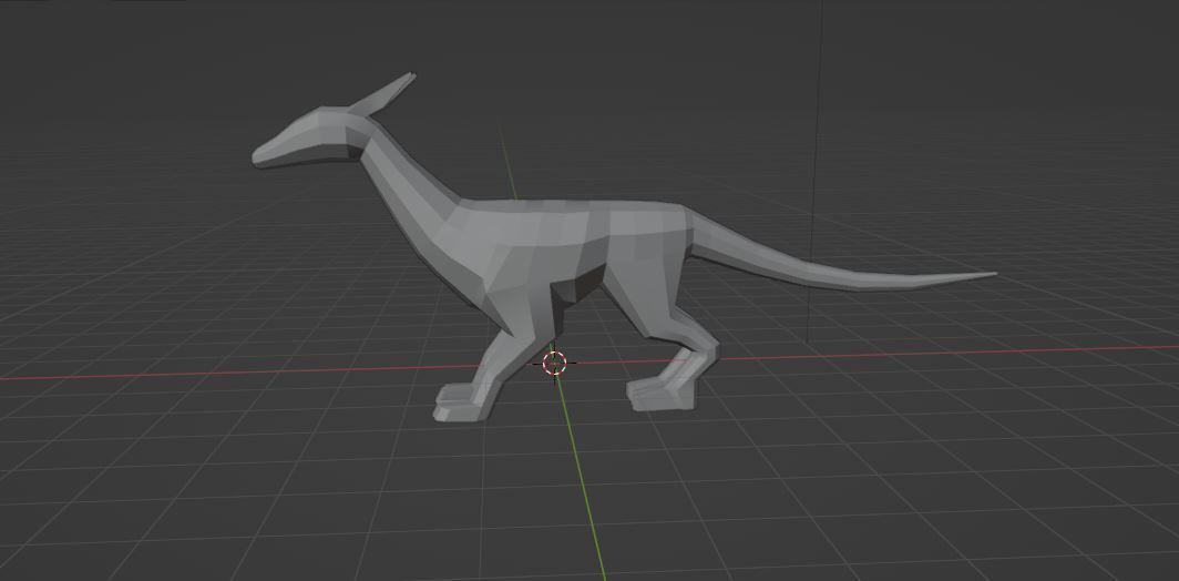 Dragon Low-poly 3D model_6
