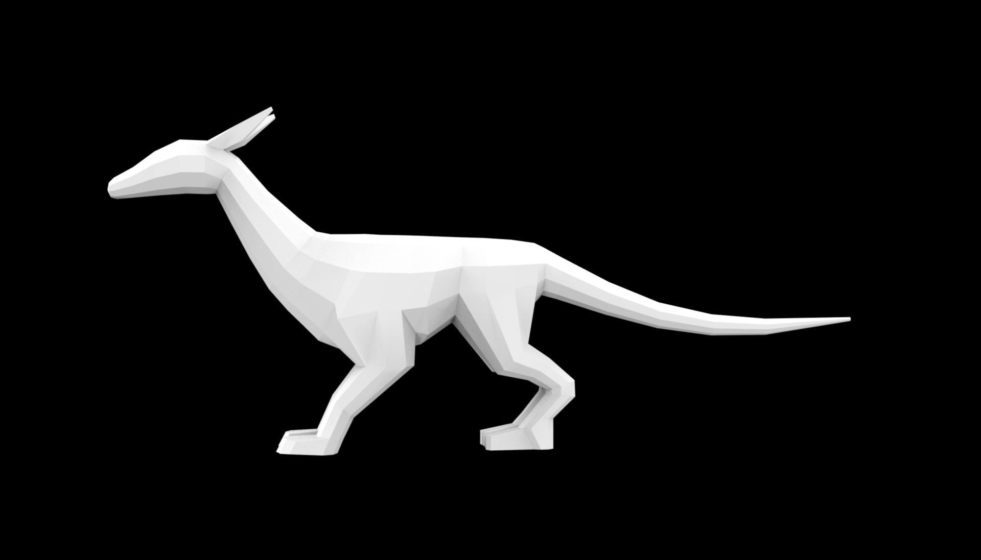 Dragon Low-poly 3D model_3