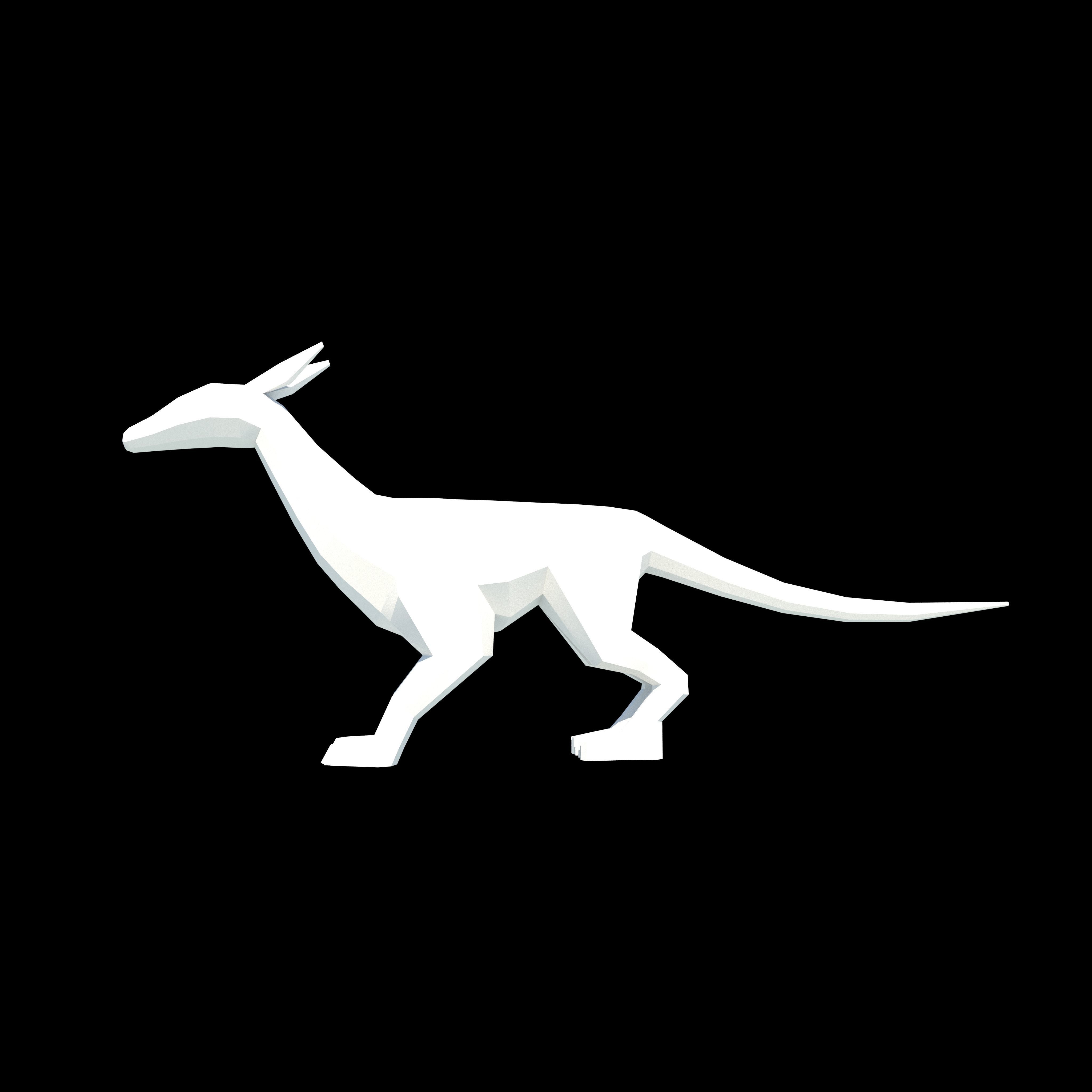 Dragon Low-poly 3D model_2