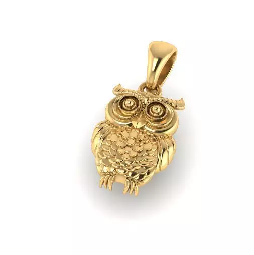 Pendant owl Model 4797 3D print model_0