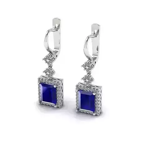 Earrings with English lock Model 4796