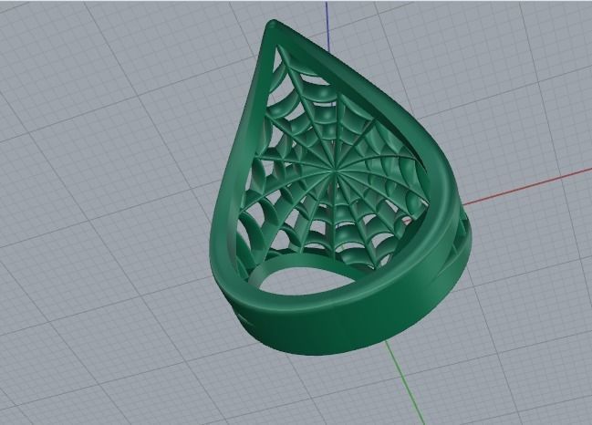 Ring Spider Model 4874 3D print model_4