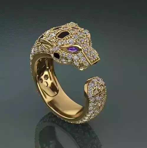 Leopard ring Model 4873