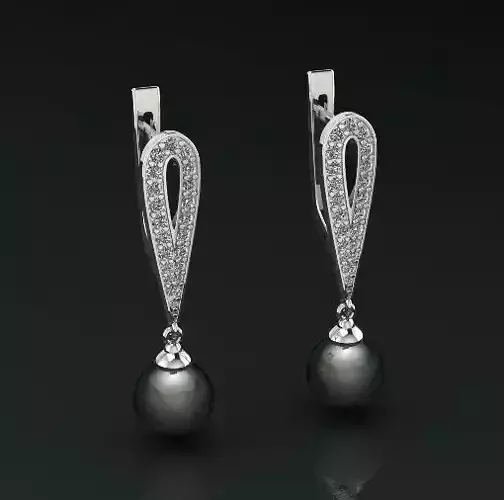 Pearl earrings Model 4869
