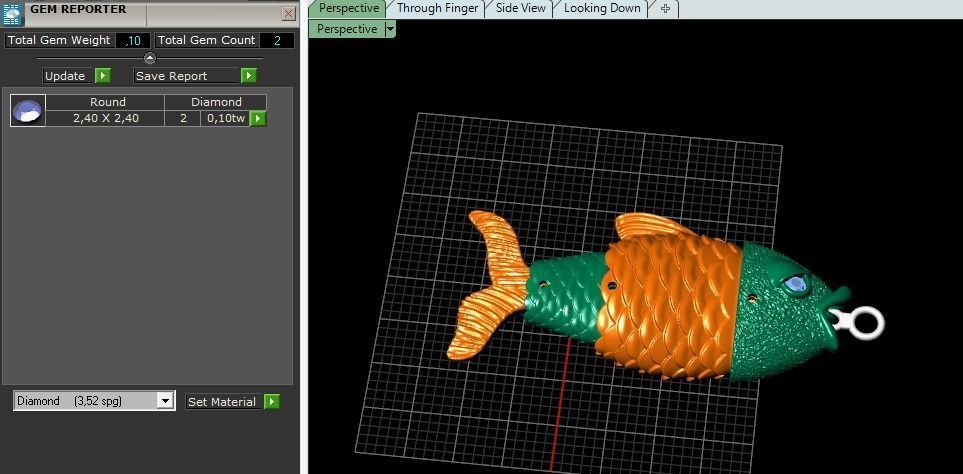 Fish pendant Model 4860 3D print model_8