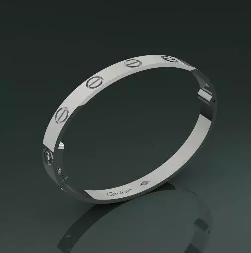 Bracelet with bolts size20 Model 4859 3D print model_0