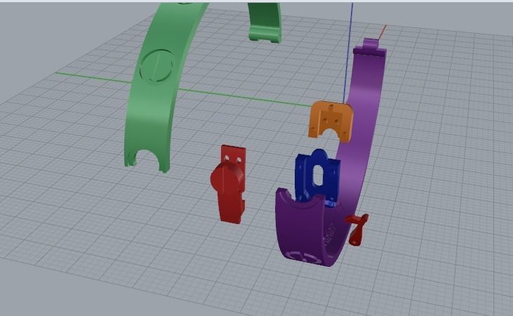 Bracelet with bolts size20 Model 4859 3D print model_5