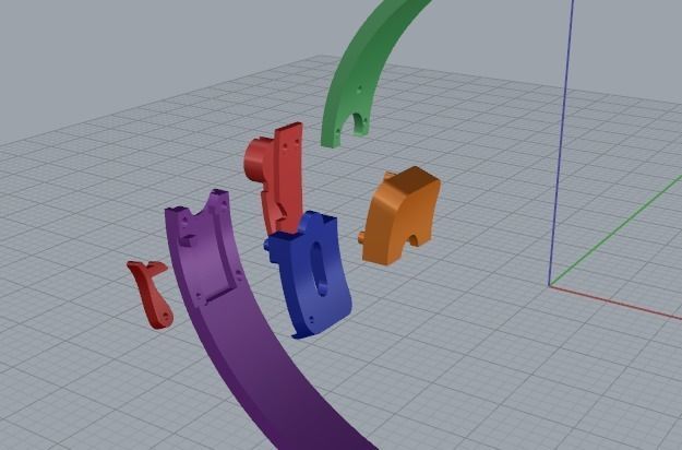 Bracelet with bolts size20 Model 4859 3D print model_4