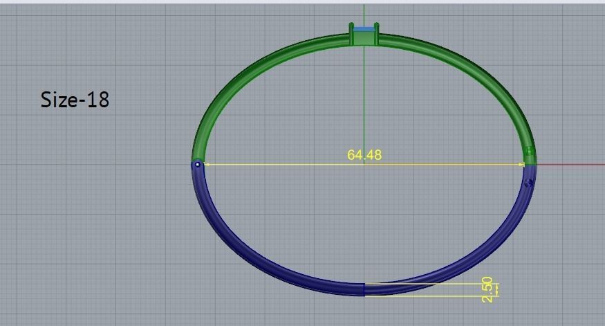 Bracelet size18 Model 4857 3D print model_6