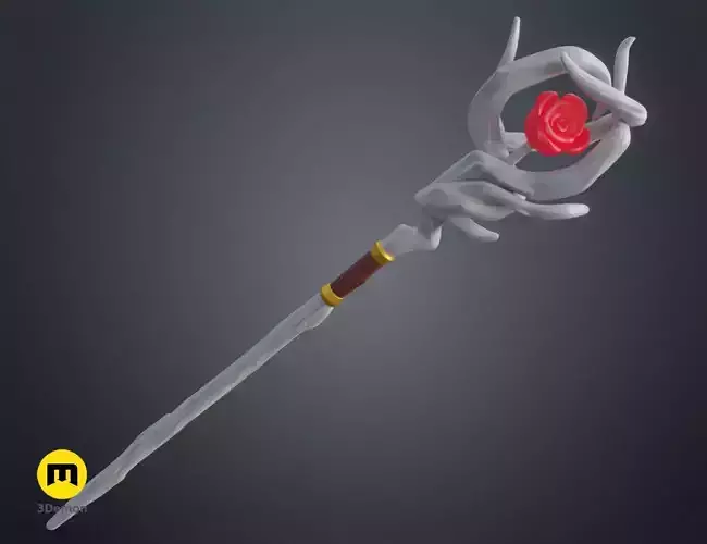 Belle staff - Beauty and the Beast Mirrorverse 3D print model