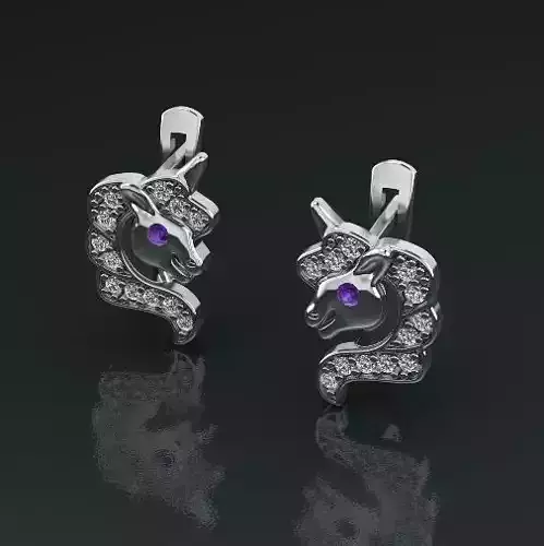 Earrings Horse Model 4847