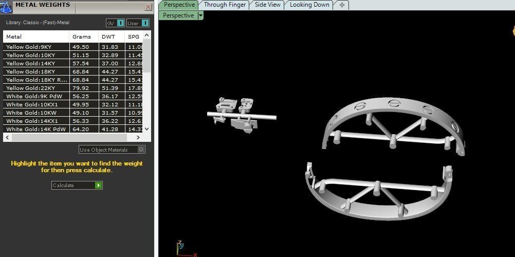 Bracelet with bolts size17 Model 4843 3D print model_7