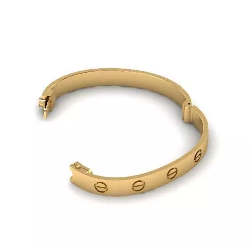 Bracelet with bolts size17 Model 4843 3D print model_0