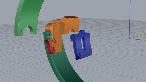 Bracelet with bolts size17 Model 4843 3D print model_4