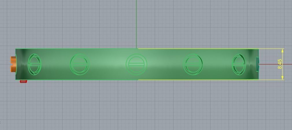 Bracelet with bolts size17 Model 4843 3D print model_6