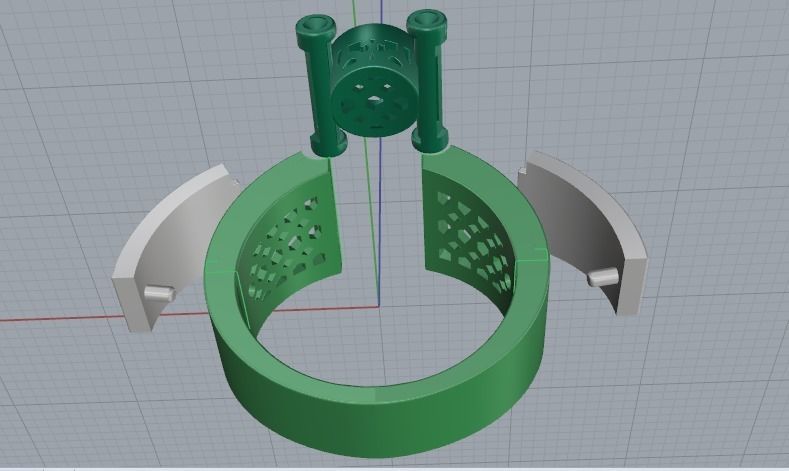 Ring with crown Model 4836 3D print model_4