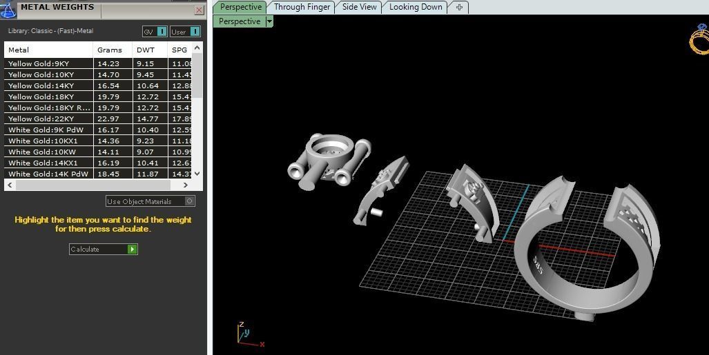 Ring with crown Model 4836 3D print model_8