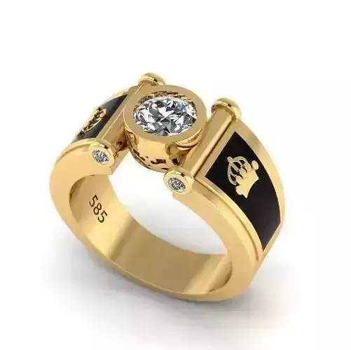 Ring with crown Model 4836