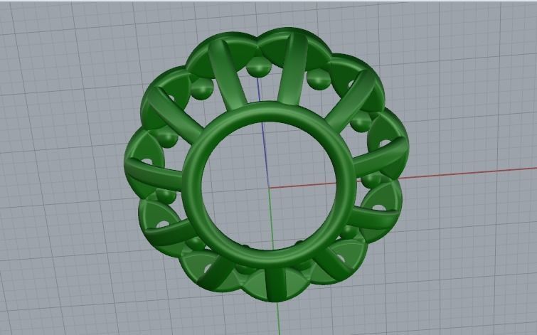 Round pendant Model 4833 3D print model_4