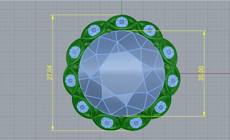 Round pendant Model 4833 3D print model_5
