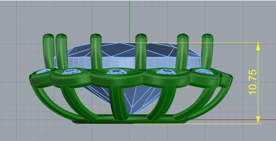 Round pendant Model 4833 3D print model_6