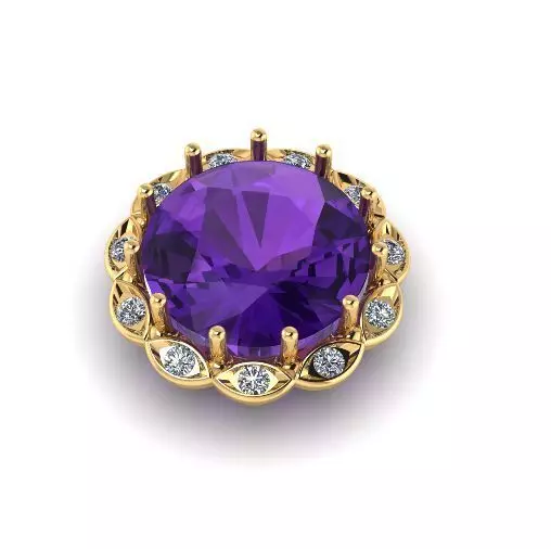 Round pendant Model 4833 3D print model_0