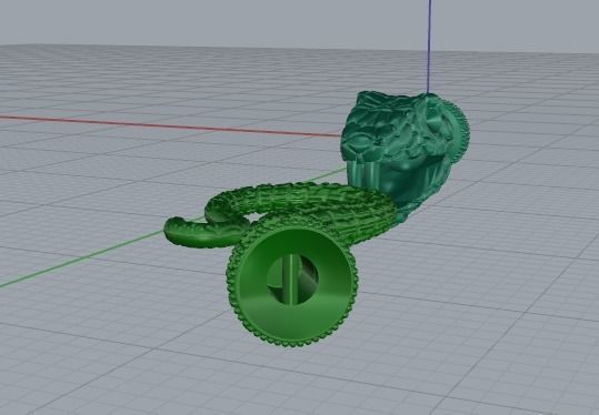 Snake bracelet lock Model 4829 3D print model_3