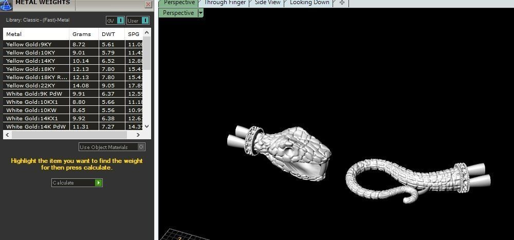 Snake bracelet lock Model 4829 3D print model_7