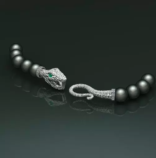 Snake bracelet lock Model 4829 3D print model_0