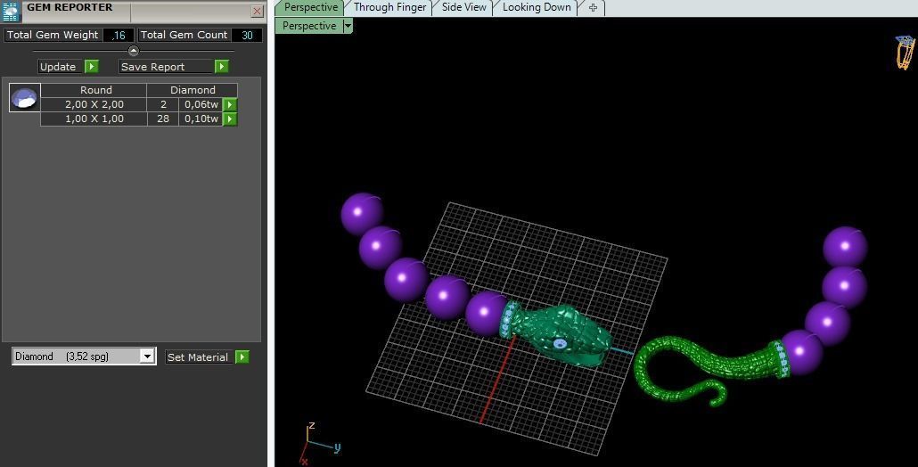 Snake bracelet lock Model 4829 3D print model_8