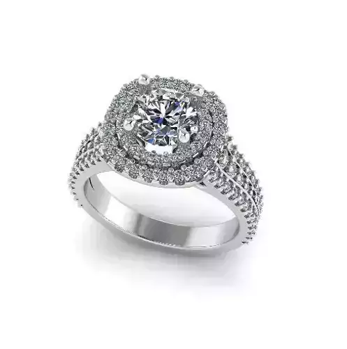 Engagement halo rings Model 4826