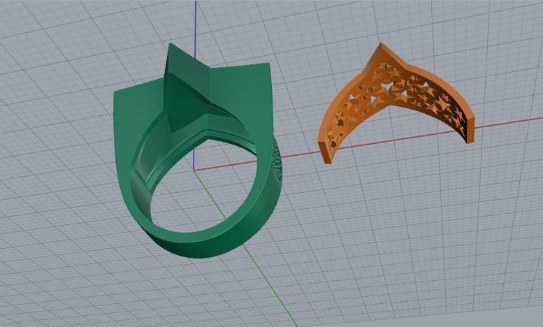 Ring star Model 4915 3D print model_4