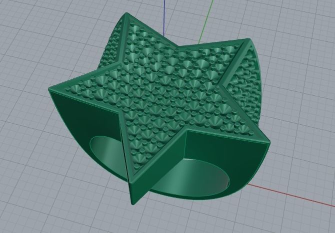 Ring star Model 4915 3D print model_2