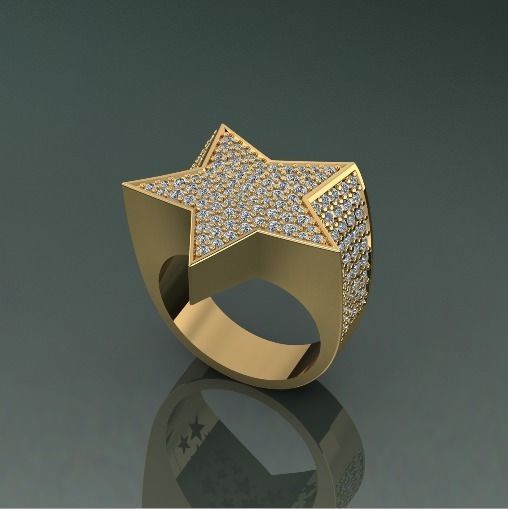 Ring star Model 4915 3D print model_1