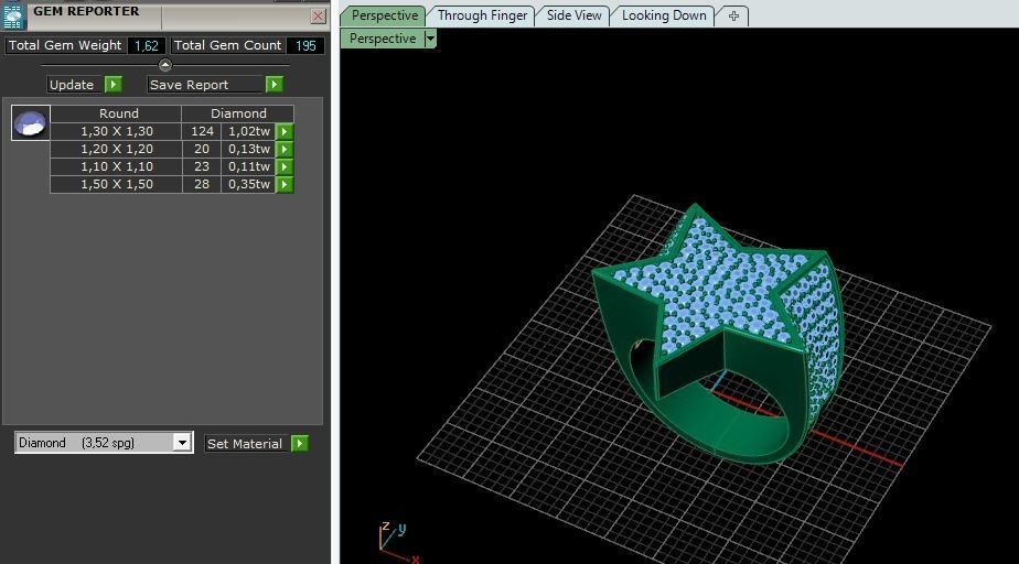 Ring star Model 4915 3D print model_9