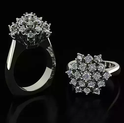 Engagement halo rings Model 4914