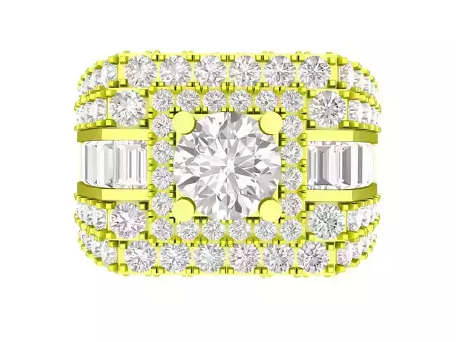 A7662 Hongkong Style Luxury Diamond Men Ring