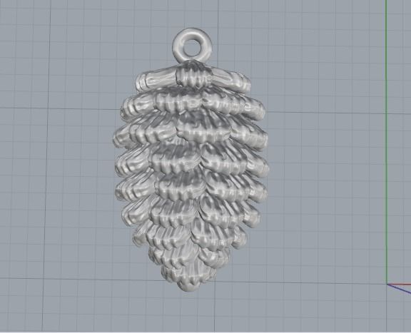 Pendant christmas tree pine Model 4900 3D print model_2