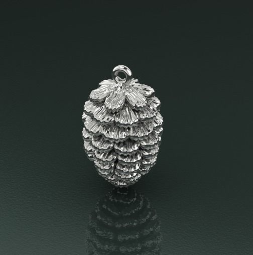 Pendant christmas tree pine Model 4900 3D print model_1