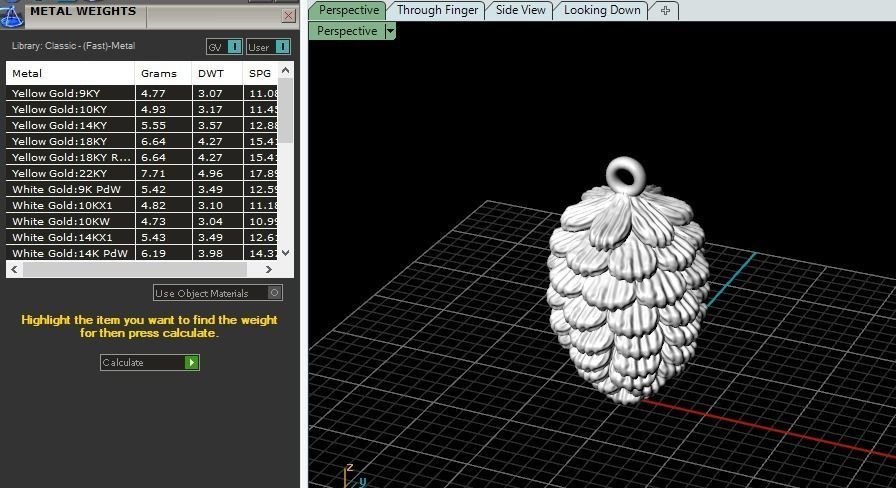 Pendant christmas tree pine Model 4900 3D print model_7